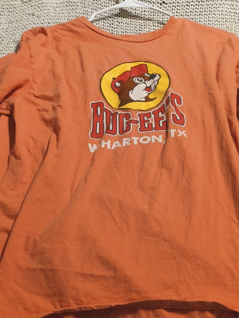 Bucees Wharton Tx Orange Tee Shirt Xl